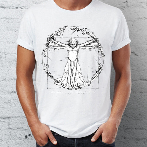 Da Vinci's Vitruvian Man with Gollum